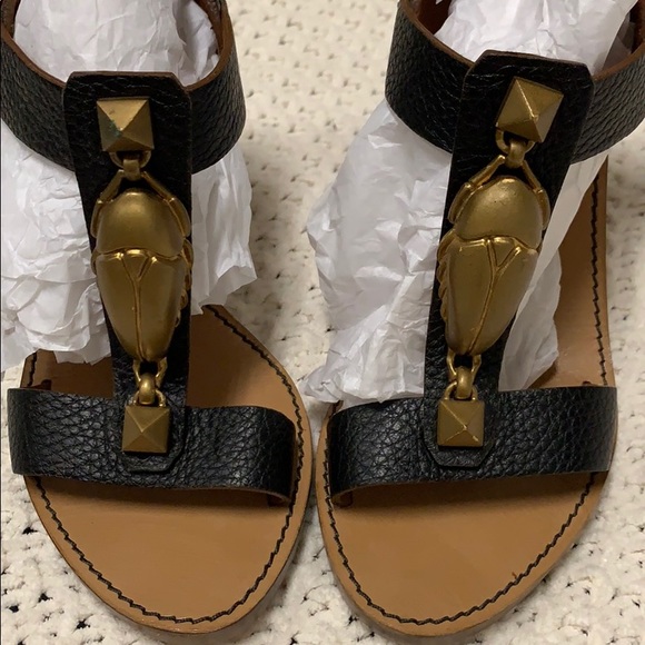 Vintage || Valentino Scarab T-Strap Sandal - Picture 6 of 7
